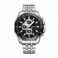 

OUKESHI Luxury Steel Band Men's Watches Sport Male Quartz Wristwatch Waterproof Watch