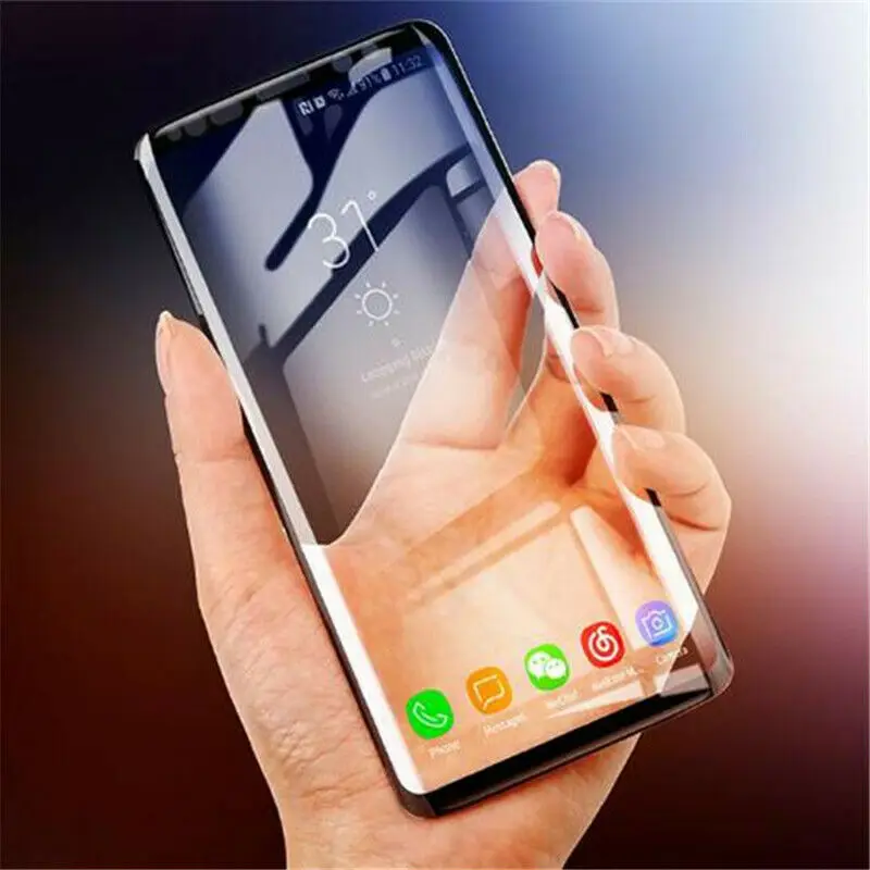 

Radiant Protective Tempered Glass For Samsung Galaxy S6 S7 edge S8 S9 Plus, Transparency 99% color