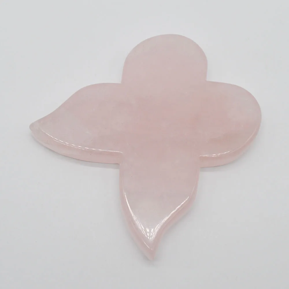 

Hot sell gemstone stone beauty board,rose quartz gua sha, Pink