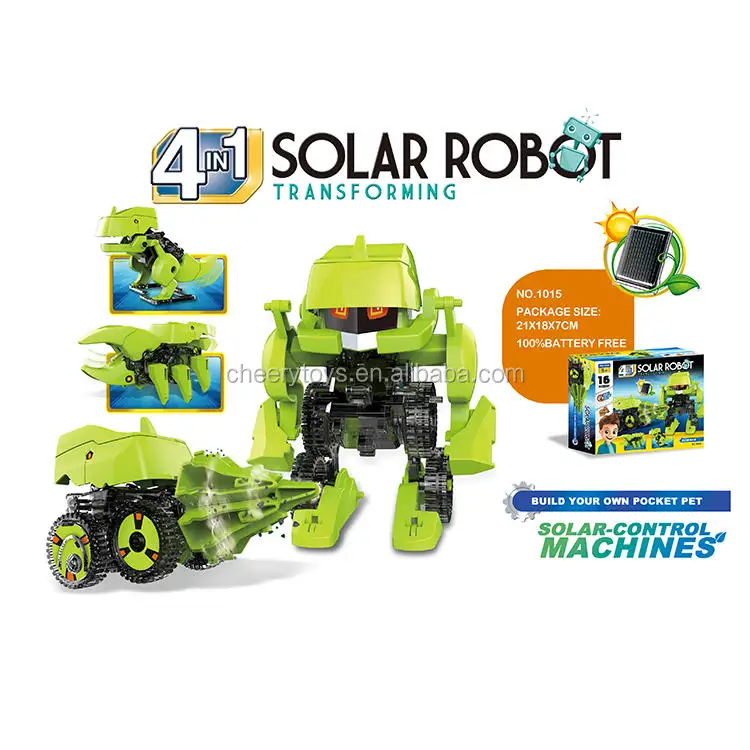 4 in 1 educational solar robot