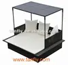 new design outdoor rattan sofa cum bed