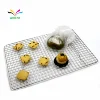 Customized home kitchen Ultra Cuisine 100% Stainless Steel Wire folding cake Bakery Metal Cooling Rack for Cool Cookies Roasting