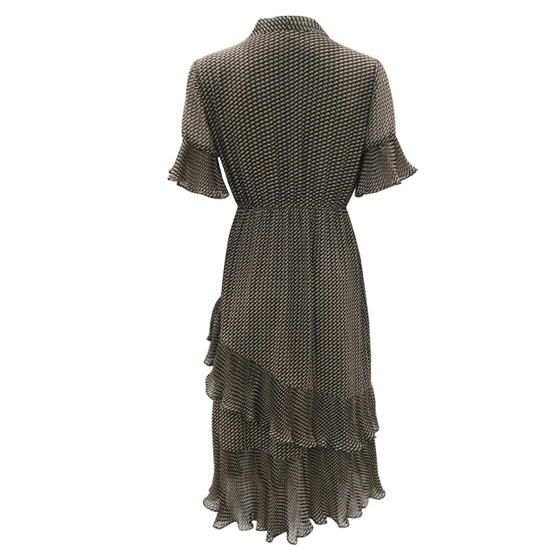 

Fine casual dress woven polyester evening dress Slim vintage dress, Customized