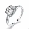 Wedding 7MM Cubic Zirconia Eternity Fillet Diamond Plated 18k White Gold Ring Setting