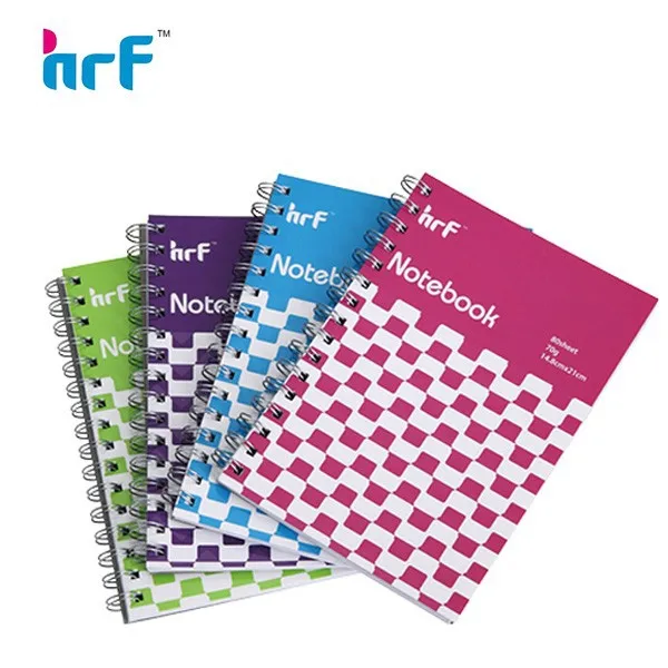 a5 customized spiral notebook with paper cover