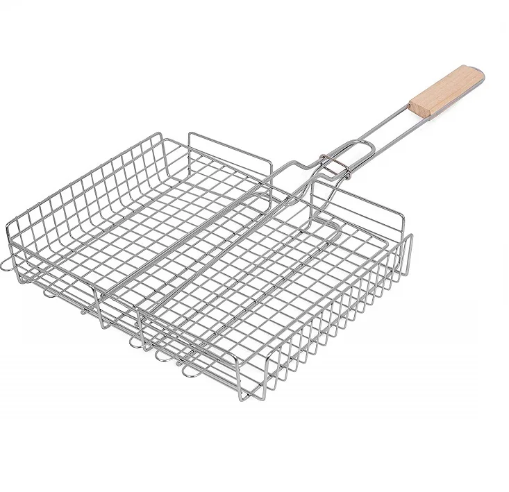 

Stainless Steel Rectangular Grilling Basket grill net
