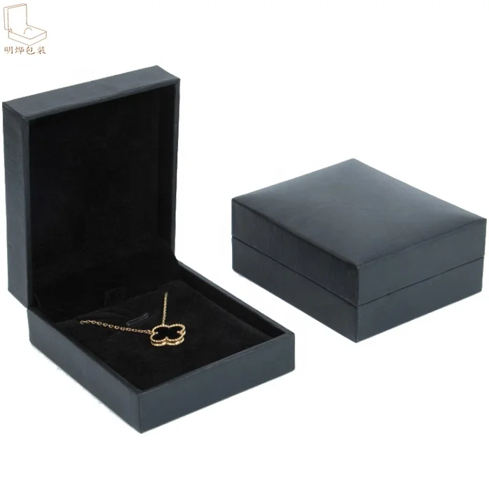 Black jewelry box pendant box