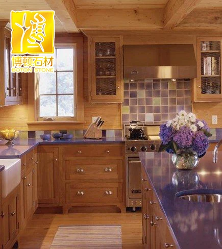 Polished Purple Quartz Stone Kitchen Countertops Buy Quartz