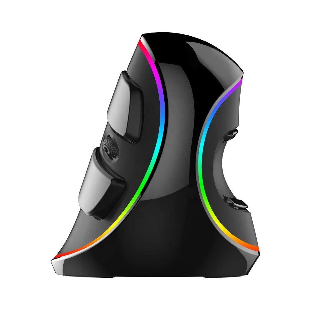 

Neutral Delux M618 Plus RGB Light Wired Big Hand Computer Ergonomic Palm Rest Vertical Mouse without Logo