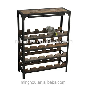 Minghou Floor Standing Household Antique Solid Wood Wine Cabinets