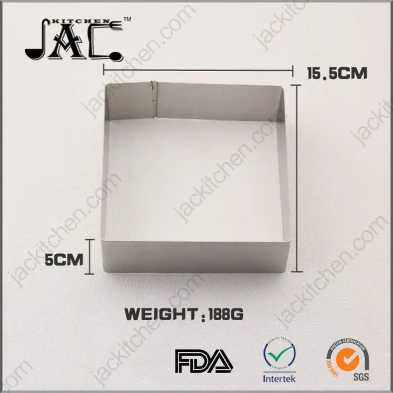 2017 Newest Gadgets Stainless Steel Rectangle Shape Mould