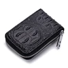 New Arrival Wholesale Custom Business Purse Accordion Design Crocodile Pattern Cowhide Leather Card Holder Wallet for Men