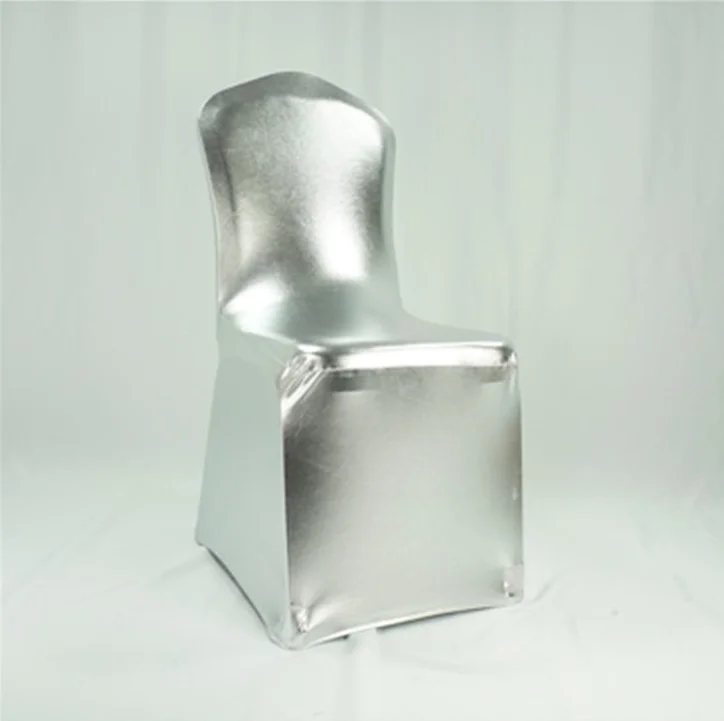 Cheap Banquet Metallic Silver Stretch Lycra Chair Cover Buy Lycra