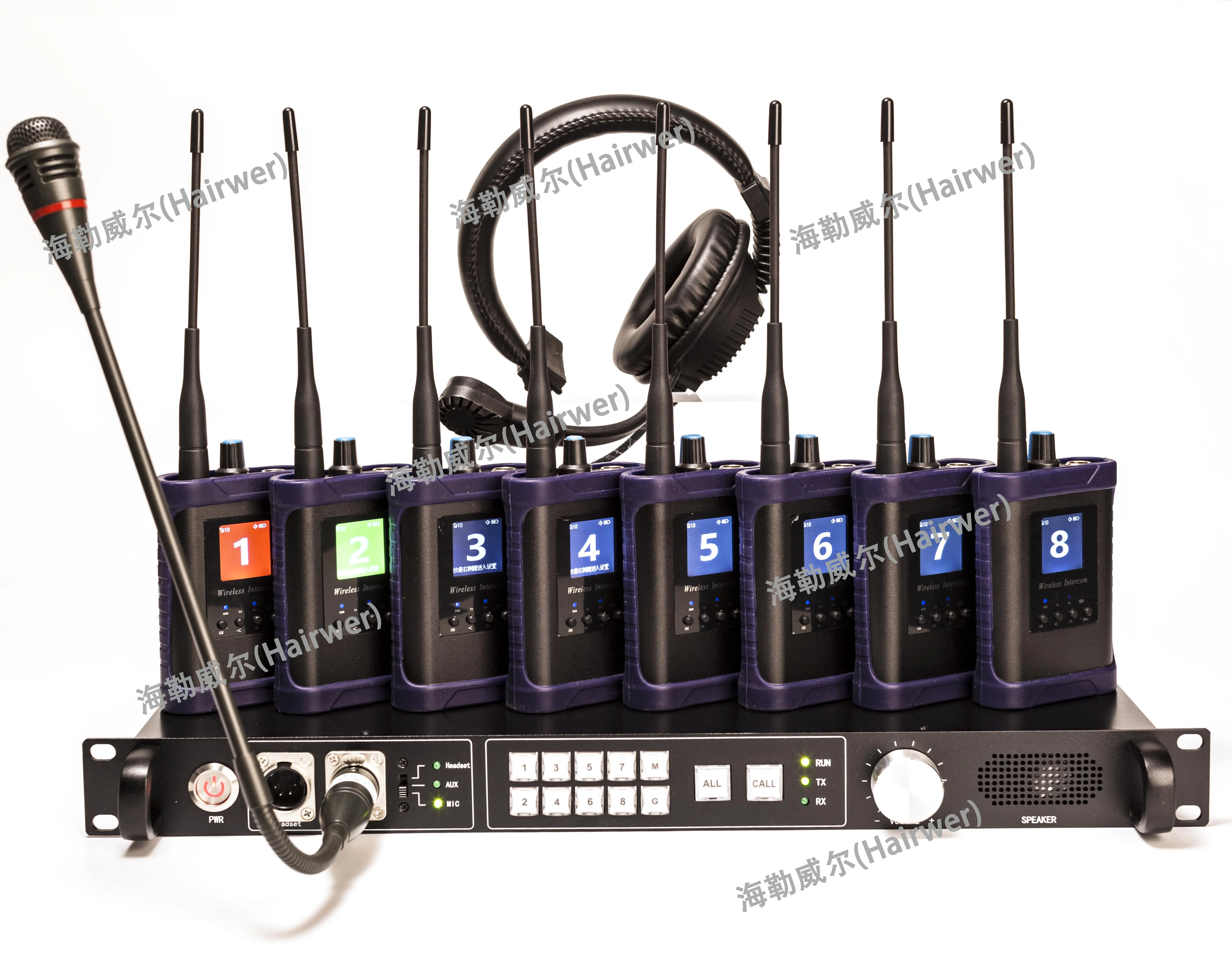 
WIS 350 EIGHT Channel Full Duplex Wireless Intercom System 
