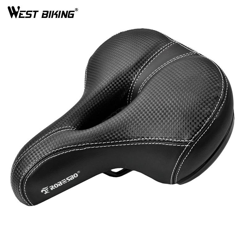 

WEST BIKING Wide Bicycle Seat Bike Saddle Bicicleta Seat Cycling Saddle MTB Cushion Asiento Bicicleta Sponge Soft Cycling Saddle