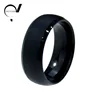 Wholesale Price Fashionable Polished Mens Black Tungsten Wedding Rings