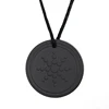 Fashion Lava Stone Jewelry Quantum Scalar Energy Original Sunflowers Pendant