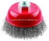 Red brass wire Crimped Wire Steel Wire Cup Brush