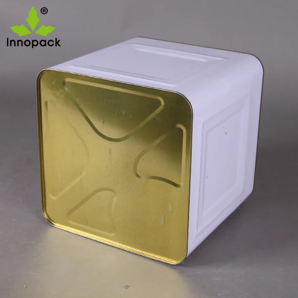 Square Metal Tin Cans 10l With Handle And Lid For Oil Buy Tin Cans