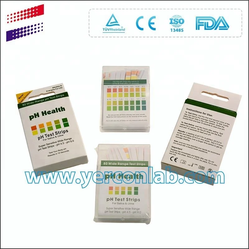 
universal ph 1-14 test strips CE ISO FDA 