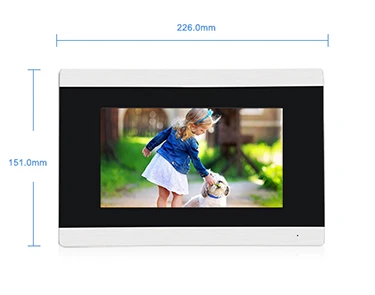 7 Inch Touch Screen Outdoor Bell Station with RFID Function Video Intercom Door Entry System