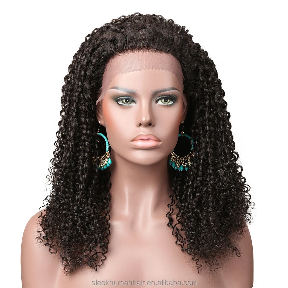 

Alibaba best sellers sleek new fashion Indian human hair natural color curly lace wig