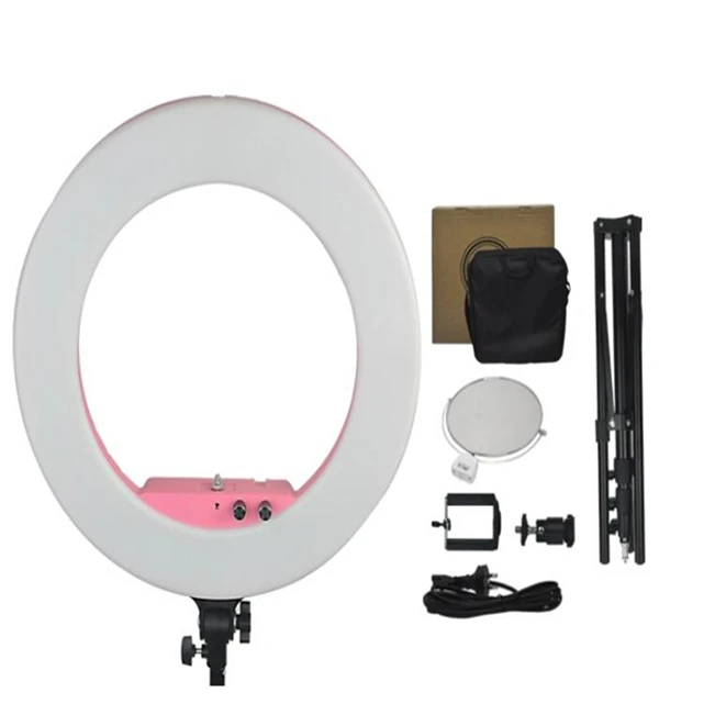 

Life of photo LF-R360 ring light photographic lighting LF-R360 for Photography Work/Advertiesment/Indoor Video Film Shooting, Black pink white