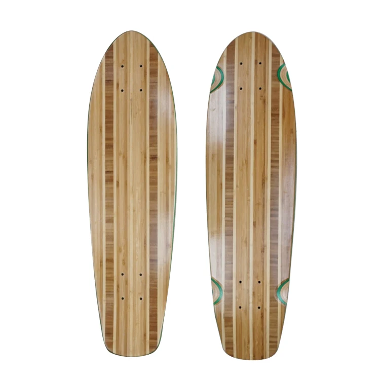 

Medallion Pattern Bamboo Veneer Mixed Stained Canadian Maple Blank Mini Skateboard Cruiser Boards Deck