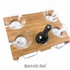 Portable Folding Wine and Champagne Picnic Table for Wine Lovers ,Romantic Dinners, Beach Camping
