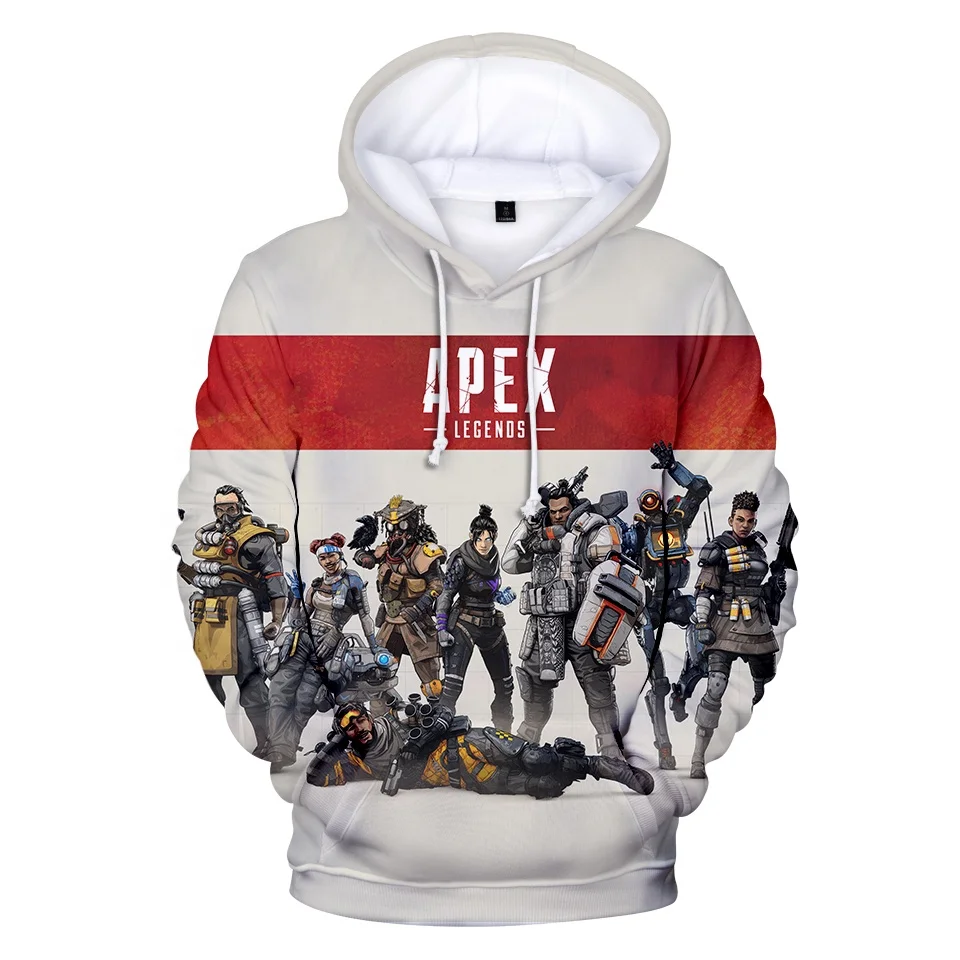 

Apex legends hoodies mixed colour 3D printing hip hop hoodies cotton/polyester for men