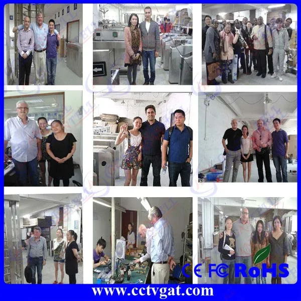 Modern Automatic Barrier Gate with 550mm-600mm Passage Width 30-40 Persons/Min Pass Speed and IP54 Protection