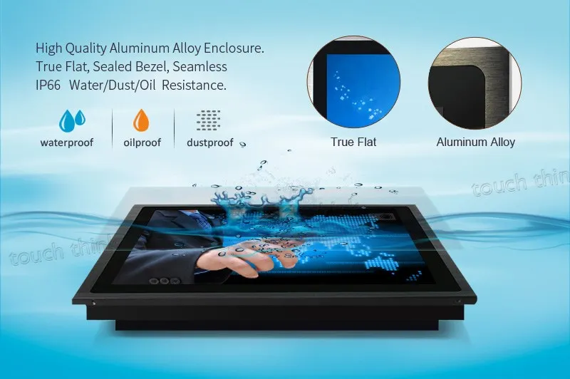 Factory Price 10mm Full Flat Bezel 12" 15" 17" 19" 21 Inch Commercial