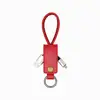Peiba Leather Keychain usb data cable Charger Cable for Micro usb for iPhone for USB-C