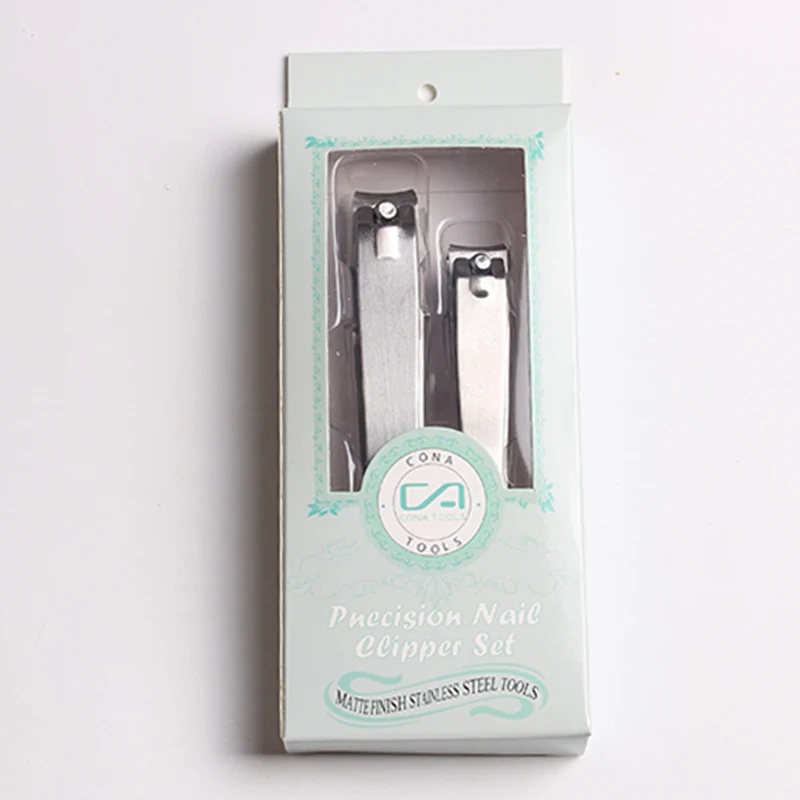 

Connie Cona China wholesale custom 2pcs stainless steel nail clipper set, Customized color