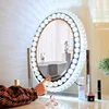Wholesale Vanity Hollywood Diamond Frame Shape Makeup LED Mirror with touchable button