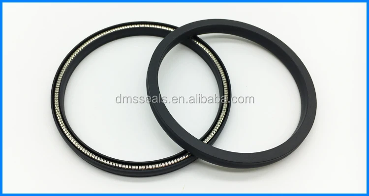 carbon graphite filled ptfe hydraulic piston spring energized rod seal