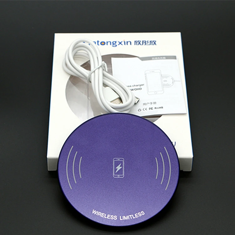 

Wholesale smartphone wireless 10w fast charger, Black/gold/purple/red