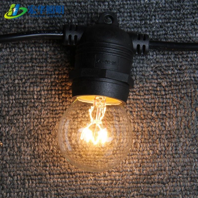 G45 S14 outdoors rope hanging globe light string bulb for home decoration