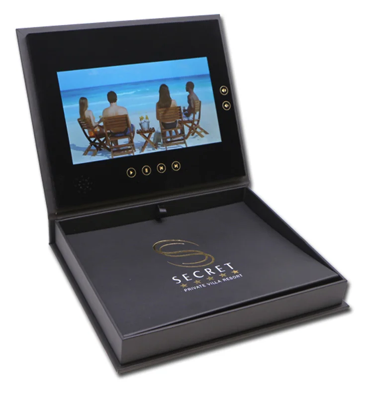 Wholesale Luxury Customized 10.1inch Lcd Screen Gift Box Video 2gb
