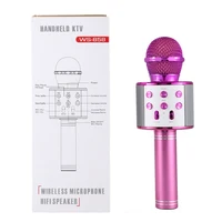 

2018 Trending Items Portable Mini Speaker 858 Wireless Karaoke Microphone