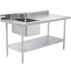 Restaurant Commercial stainless steel table with sink
