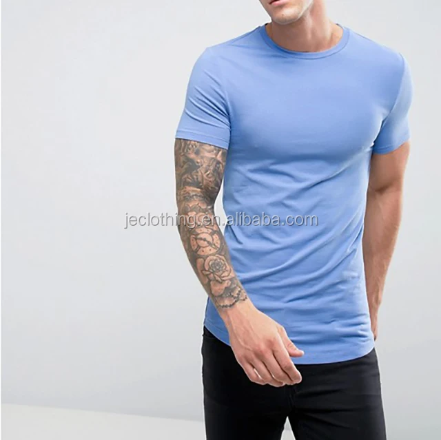 muscle fit crew neck t shirt