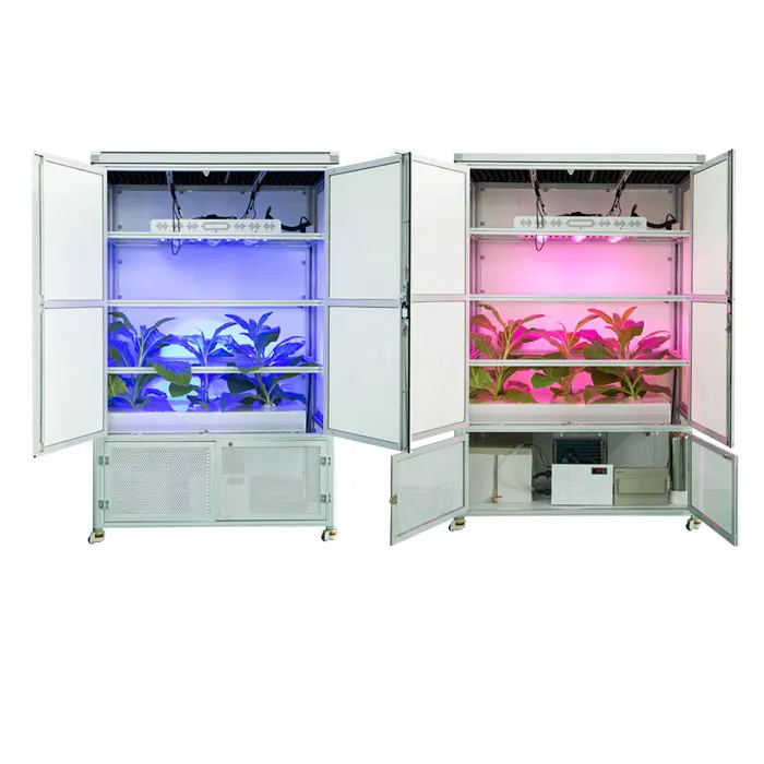 NEW LISTING Hydroponics Grow Indoor System Kit Box 4 Plant LED Grow Secret Garden