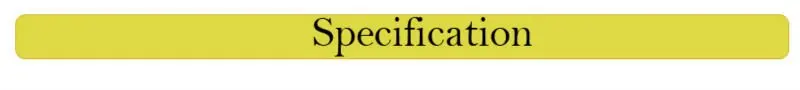 specification