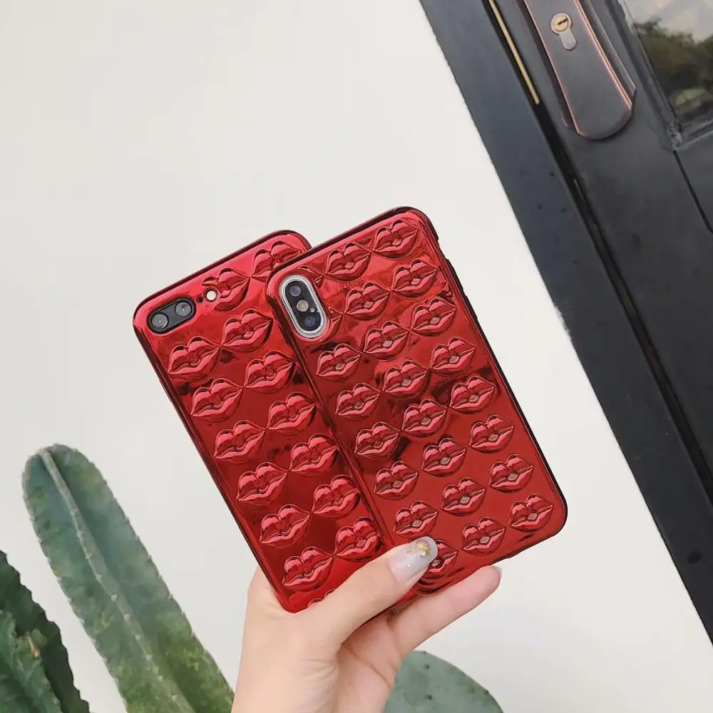 

Sexy lips design colorful mobile case Cellphone Cover for iphone xs x case cellPhone Accessories, N/a