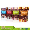 Custom Logo Design Mini Plastic Stand Up Ziplock Sweet Candy / Chocolate Food Packaging Bags With Hang Hole