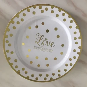Image of High Quality Disposable Plastic Plates 7.5 Inches Fruit Cake Dish Plates Serving Tray Snacks Tableware Supplies for Party