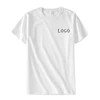 Wholesale unisex plain white cotton T-shirt custom logo printing for casual men tshirt or team activities