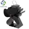Ardorfan 4 Blade Circulate Air Flow Up to 318 ft/min Eco Heat Powered Wood Stove Top Fan