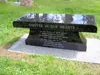 black granite memorial bench